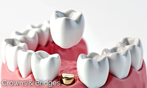 Custom-made dental crowns and bridges dental crown